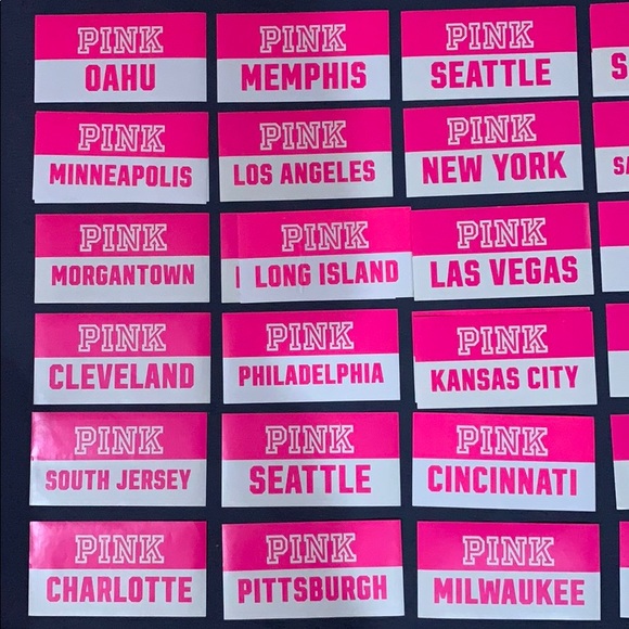 PINK Victoria's Secret Accessories - UFT 🤔 Complete Set 🤷🏼‍♀️ 2016 Pink stickers